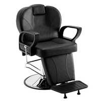 VEVOR Salon Chair, Hydraulic Recliner Barber Chair for Hair Stylist, 360 μοίρες Περιστρεφόμενη 90°-130° Ανακλινόμενη καρέκλα σαλονιού για Beauty Spa Shampoo, Μέγιστο βάρος φόρτωσης 330 lbs, Μαύρο