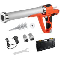 VEVOR Sausage Caulking Gun 10/20-Ounce Electric Caulking Gun Αλουμίνιο 300ml Cartridge/600ml Sausage Cartridge Gun Packs 21,6x10,2in Dual-Use Hand Tool 6500?N Kit Caulking Gun with 5 Cones Nozzles