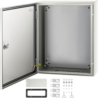 Ατσάλινο περίβλημα VEVOR NEMA, 20 x 16 x 6 \'\' NEMA 4X Steel Electrical Box, IP66 Waterproof &amp; Dustproof, Ηλεκτρικό κουτί σύνδεσης εξωτερικού/εσωτερικού χώρου, με πλάκα τοποθέτησης