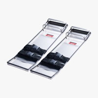 VEVOR Concrete Knee Boards από ανοξείδωτο χάλυβα, 28&#039;&#039; x 8&#039;&#039; Concrete Sliders, Knee Boards for Concrete, Concrete Knee Pads Pair Moving Sliders, με ιμάντες σανίδας για τσιμέντο και φινίρισμα από σκυρόδεμα