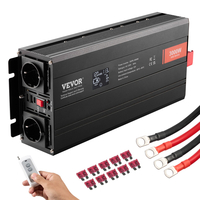 VEVOR Pure Sine Wave Power Inverter 3000W DC12V to AC230V LCD Τηλεχειριστήριο CE