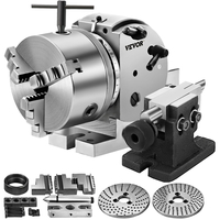 VEVOR BS-0 Precision Dividing Head, Οριζόντια Διαιρετική κεφαλή με τσοκ 3 σιαγόνων, MT2 Tailstock BS-0 5&quot; Semi Universal Dividing Head for Milling Gear cutting