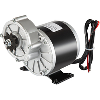 Ηλεκτρικός κινητήρας VEVOR 24V DC Brushed, Κινητήρας μείωσης γραναζιών 350W 3000 RPM, Βουρτσισμένος κινητήρας DC με 9 δόντια για αλυσίδα #410 για Ηλεκτρονικό ποδήλατο