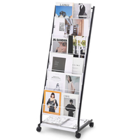 Μπροσούρα VEVOR Display Rack 6-Tier Magazine Literature Display Stand 4 Wheels