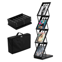 Μπροσούρα VEVOR Foldable Magazine Display Rack 4 Pocket Literature Display Stand