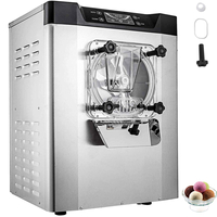 Εμπορική σκληρή παγωτομηχανή 3,5-4,4 UK Gallon/H Stainless Steel Ice Cream Maker