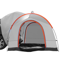 Σκηνή κάμπινγκ VEVOR SUV, Εξάρτημα 8'-8' SUV Tent Attachment για Κάμπινγκ με στρώμα βροχής και τσάντα μεταφοράς, αδιάβροχη σκηνή φορτηγού διπλής στρώσης PU2000mm, φιλοξενία 6-8 ατόμων, πίσω σκηνή για Van Hatch πίσω πόρτα