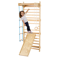 VEVOR Swedish Ladder Wall Gym 5 in 1 Ξύλινα παιχνίδια αναρρίχησης εσωτερικής παιδικής χαράς