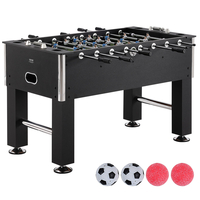 Τραπέζι VEVOR Foosball, 55 ιντσών κανονικό τραπέζι Foosball, Εσωτερικό τραπέζι πλήρους μεγέθους για σπίτι, οικογένεια και αίθουσα παιχνιδιών, Σετ τραπέζι ποδοσφαίρου με ποδόσφαιρο, περιλαμβάνει 4 μπάλες και 4 ποτηροθήκες