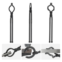 VEVOR Blacksmith Tongs, 18&quot; 3 ΤΕΜ, V-Bit Bolt Tongs, Wolf Jaw Tongs και Z V-Bit Tongs, Carbon Steel Forge Tongs με ατσάλινα πριτσίνια, για αρχάριους και έμπειρους σιδηρουργούς, λεπίδες και τεχνίτες
