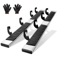 VEVOR Running Boards, Step Bars 6&quot; Συμβατές με 2007-2018 Chevy Silverado/GMC Sierra 1500 Crew Cab/2019 2500HD 3500HD 1500 LD, 201 πλαϊνά σκαλοπάτια από ανοξείδωτο χάλυβα Nerf Bars, Capacity, 50