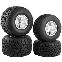 VEVOR Go Kart Wheels Rain Tires Set 4 Rim &amp; Tire Durable 10X4.50-5 11x6.0-5