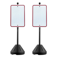 VEVOR Πινακίδα από χυτοσίδηρο 5 ποδών φορητή βάση πινακίδας U-Channel με μαύρες ρόδες