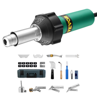 VEVOR Hot Air Plastic Welder 1600W PVC TPO Vinyl Heat Gun Torch &amp; 14 Accessories