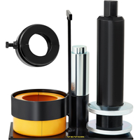 VEVOR Carrier &amp; Pinion Bearing Puller, Συμβατό με Dana 30, 40, 60, 70, Ford 9\&quot; Bearings, Pinion Puller Tool with 2 Clamshells, 45# Steel Clamshell Carrier Bearing Puller for Auto Repair