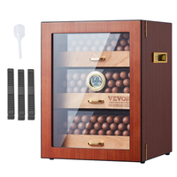 VEVOR 150 Cigar Humidor Ντουλάπι Cedar Cigar Box Υγραντήρας &amp; υγρόμετρο &amp; ράφι