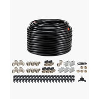VEVOR Air Compressor Line Kit 3/4&#039;&#039; x 200FT PU Air Compressor Line System Black