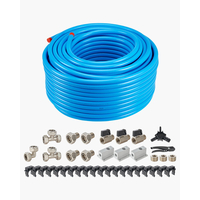 VEVOR Air Compressor Line Kit 3/4&#039;&#039; x 300FT HDPE/Aluminium Air Piping System Blue