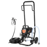 VEVOR Stand Airless Paint Sprayer, 950W 3000PSI High Efficiency Electric Airless Sprayer with Cart, Fine and ομοιόμορφο εφέ βαφής, Ψεκαστήρες χρωμάτων για έπιπλα και φράχτες εσωτερικού και εξωτερικού σπιτιού