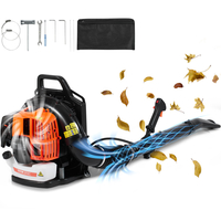 VEVOR Backpack Leaf Blower 62CC 2-Cycle Gas Leaf Blower 1110CFM Volume Air