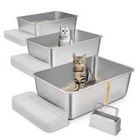 VEVOR 8 σε Deep Litter Box Κουτί απορριμμάτων χωρίς οσμή με σανίδα ποδιών φιλτραρίσματος