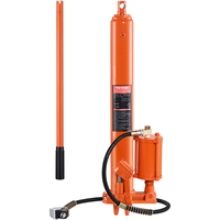 VEVOR Hydraulic Long Ram Jack, κύλινδρος ανύψωσης κινητήρα 8 τόνων με αντλία αέρα και μονοπίστονη αντλία, υδραυλικός κύλινδρος εμβόλου Βάση Clevis για ανυψωτικά μηχανών ανύψωσης, γερανοί γκαράζ/καταστήματος, μηχανικοί, αγρόκτημα
