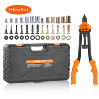 VEVOR Rivet Nut Tool, 16&quot; Rivnut Tool Kit with 13PCS Metric and SAE Mandrels, 186PCS Rivet Nuts, M3, M4, 10-24, M5, M6, 1/4-20, 8-32, 5/16-18, M8 , 3/8-16, M10, M12, 1/2-13, Με θήκη μεταφοράς