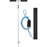 VEVOR Sand Anchor, μήκους 36\&quot; τρυπάνι μέχρι την παραλία και Sandbar, 316 ανοξείδωτη άγκυρα με βίδα με αφαιρούμενη λαβή, γραμμή Bungee &amp; τσάντα μεταφοράς, για τζετ σκι PWC Pontoon Kayak