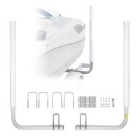 Οδηγός ρυμουλκουμένων σκαφών 1.1διευθετήσιμοι πόλοι οδηγών ρυμουλκουμένων σχεδίου, 2σκουριασμένοι γαλβανισμένοι οδηγοί ρυμουλκουμένων χάλυβα οδηγοί ρυμουλκουμένων με τους σωλήνες για σκάφος σκι, αλιευτικό σκάφος ή ρυμουλκό ιστιοπλοϊκών σκαφών