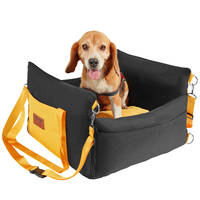 Κάθισμα αυτοκινήτου VEVOR Dog Booster Κάθισμα αυτοκινήτου Κάθισμα κατοικίδιων ζώων για μικρό σκύλο έως 25 λίβρες Μαύρο