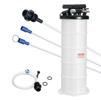VEVOR Fluid Extractor, 1,74 Galllons (6,5 Lit), πνευματικός/χειροκίνητος εναλλάκτης λαδιού με ράβδο στάθμης στάθμης και σωλήνας αναρρόφησης, Αντλία αλλαγής λαδιού για υγρά αυτοκινήτων Εκκένωση κενού