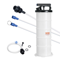VEVOR Fluid Extractor, 1,74 Galllons (6,5 Lit), Χειροκίνητος χειροκίνητος εναλλάκτης λαδιού κενού υγρού εξαγωγής με ράβδο στάθμης και σωλήνας, Αντλία αλλαγής εξαγωγέα λαδιού για υγρά αυτοκινήτων Εκκένωση κενού