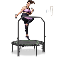 VEVOR 40" Πτυσσόμενο Mini Fitness Trampoline Adults Exercise Rebounder with Handle