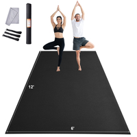 VEVOR Exercise Mat, αντιολισθητικό χαλάκι γιόγκα Gym Fitness Pilate Workout Mat (12x6ft)