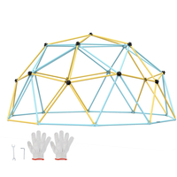 VEVOR Climbing Dome, 10FT Geometric Dome Climber Play Center για παιδιά 3 έως 10 ετών, Jungle Gym Supports 750LBS and Easy Assembly, with Climbing Grip, Outdoor Backyard Play Equipment for Children