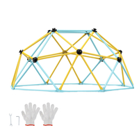 VEVOR Climbing Dome, 6FT Geometric Dome Climber Play Center για παιδιά 3 έως 9 ετών, Jungle Gym που υποστηρίζει 600LBS και Easy Assembly, με λαβή αναρρίχησης, εξοπλισμό παιχνιδιού εξωτερικού χώρου και εσωτερικού χώρου για παιδιά