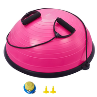 VEVOR 23&quot; Half Exercise Ball Trainer Yoga Balance Stability Band Resistance Ball