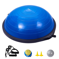 VEVOR 26" Half Exercise Ball Trainer Yoga Balance Stability Band Resistance Ball