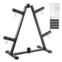 VEVOR Weight Plate Rack Βάρος Plate Tree Home Gym Barbell Storage Stand 2 ιντσών