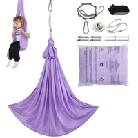 VEVOR Sensory Swing για Παιδιά, 3,1 Yards, Therapy Swing για παιδιά με Ειδικές Ανάγκες, Cuddle Swing Εσωτερική αιώρα εξωτερικού χώρου για Παιδί &amp; Ενήλικες με Αυτισμό, ΔΕΠΥ, Aspergers, Αισθητηριακή Ολοκλήρωση, Μωβ