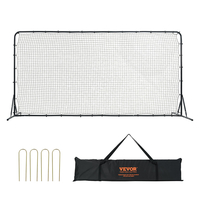 VEVOR Soccer Rebounder Net, Iron Soccer Training Equipment 12x6FT, Δώρο προπόνησης αθλητικού ποδοσφαίρου με φορητή τσάντα, Volleyball Rebounder Wall Τέλειο για εξάσκηση στην πίσω αυλή, ατομική προπόνηση, πάσα