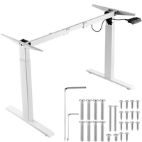 VEVOR Electric Standing Πλαίσιο Γραφείου Ρυθμιζόμενο 70-117 cm Υ Σταθμός εργασίας Λευκό