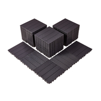VEVOR Interlocking Deck Tiles 54 Pack 12"x12" Αδιάβροχο για Βεράντα Σκούρο Καφέ