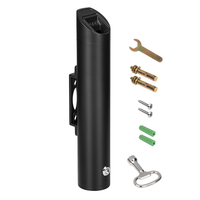 VEVOR Υποδοχή αποτσίγαρου από ανοξείδωτο ατσάλι Επιτοίχια απόρριψη Μαύρο