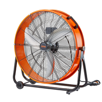 VEVOR Drum Fan 24 Inch High Velocity Industrial Use 3-Speed ​​8600CFM for Warehouse