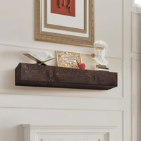 VEVOR Τζάκι Mantel Wood Shelf Floating Rustic Mantel Shelf 72&quot; Ανοιχτό καφέ