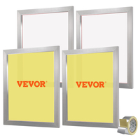 VEVOR Screen Printing Kit Μεταξωτό Πλαίσιο Μεταξοτυπίας 20x24in 355 Count Mesh 4τμχ