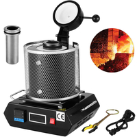 VEVOR 3KG Χρυσός φούρνος τήξης 1400W Ψηφιακή μηχανή φούρνου τήξης 1150℃ για χύτευση καθαρισμού πολύτιμων μετάλλων Χρυσός ασημί κασσίτερος αλουμίνιο