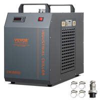 VEVOR Industrial Water Chiller, CW-5202, Σύστημα Ψύξης Ψύκτη Νερού με Ενσωματωμένο Συμπιεστή, Χωρητικότητα δοχείου νερού 7L, 18L/min Μέγ. Ρυθμός ροής, για μηχανή ψύξης μηχανής χάραξης λέιζερ CO2