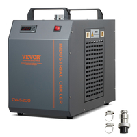VEVOR Industrial Water Chiller CW-5200 Water Chiller Σύστημα Ψύξης με Ενσωματωμένο Συμπιεστή με Χωρητικότητα Δεξαμενής Νερού 7L, Μέγιστος Ρυθμός ροής 13L/min, για μηχανή ψύξης με λέιζερ CO2